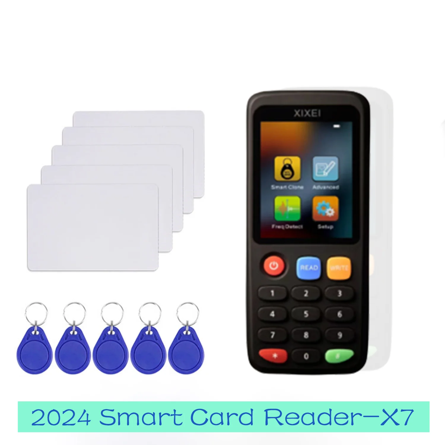 RFID Ʈ ī  X7  ID IC Ű ũ NFC ׼ ± Ŭ T5577 CUID , 13.56MHZ 125khz ū , ǰ